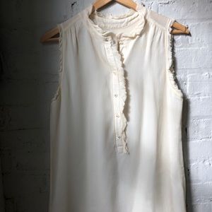 Ruffled Sleeveless Blouse